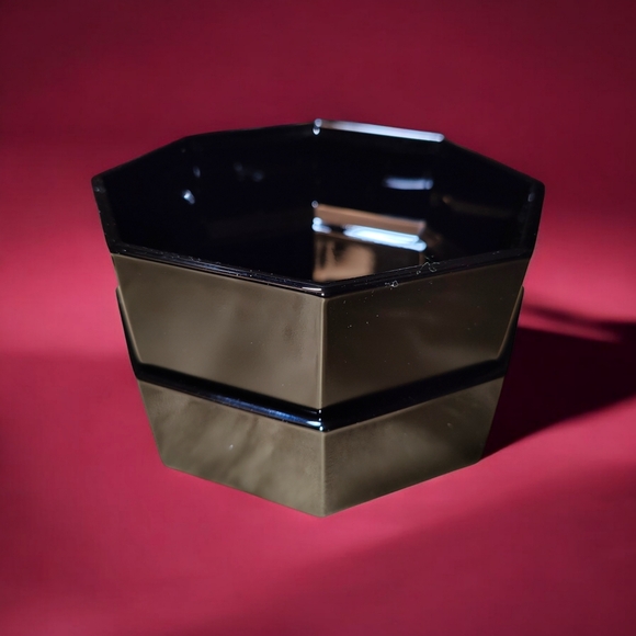 🍄Vintage Arcoroc France Black Glass Octime Octagon Stackable Bowls - Picture 6 of 10